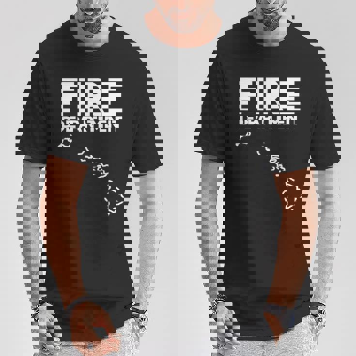 ハワイ 消防士 救助隊 制服 デューティー Tシャツ 面白い贈り物