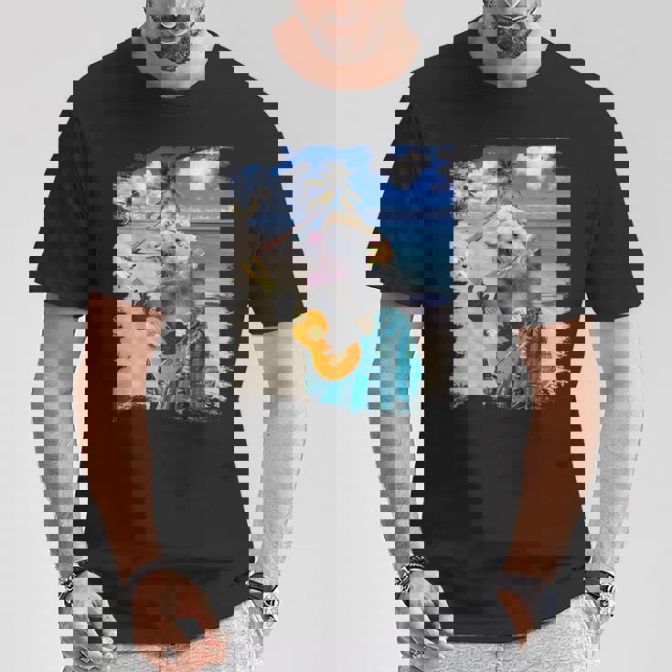 ハワイのトロピカルポッサム、アロハオポッサム。 Tシャツ 面白い贈り物