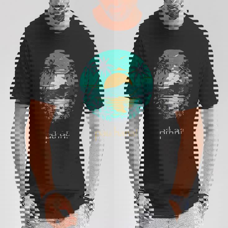 ハワイ語のパウハナはハッピータイムを意味します Tシャツ 面白い贈り物