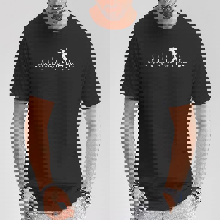 ハートビート シャツ ボーリング ハートビート ラブ ギフト Tシャツ 面白い贈り物