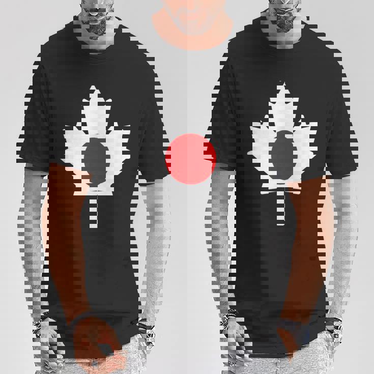 ハーフカナディアンジャパニーズ Tシャツ 面白い贈り物