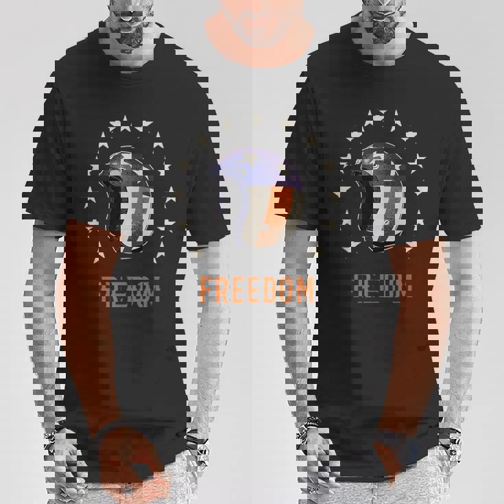 バイカー ヘルメット ライダー アメリカン ハーレー チョッパー バイク ジェット ヘルメット ツーリング イージー Tシャツ 面白い贈り物