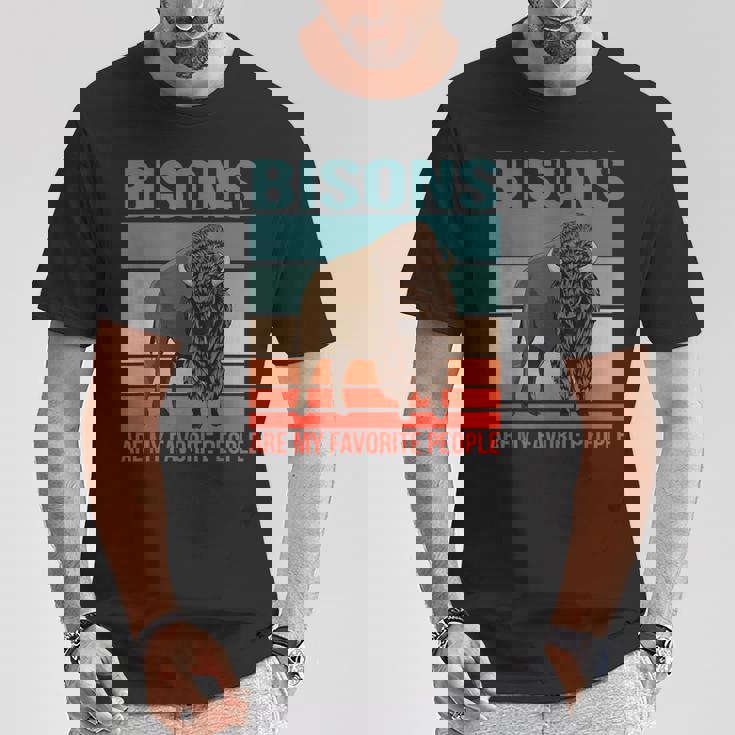 バイソン私の好きな人たち ウィズエント バイソン Tシャツ 面白い贈り物