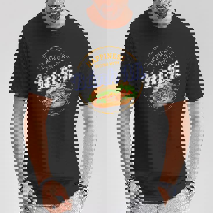 バインミー 屋台の食べ物 バゲット ヴィンテージ ベトナム レトロ お土産 Tシャツ 面白い贈り物