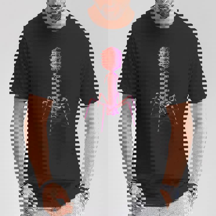 バクテリオファージ・ファージウイルス Tシャツ 面白い贈り物