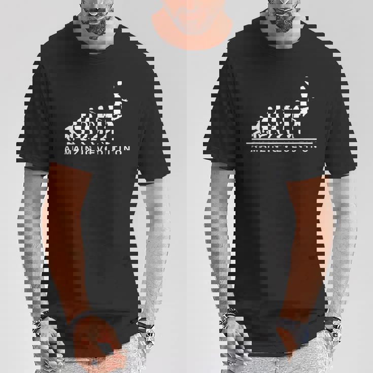 バスケットボール アメージング 進化論 面白い バスケ パロディ イラスト Tシャツ 面白い贈り物