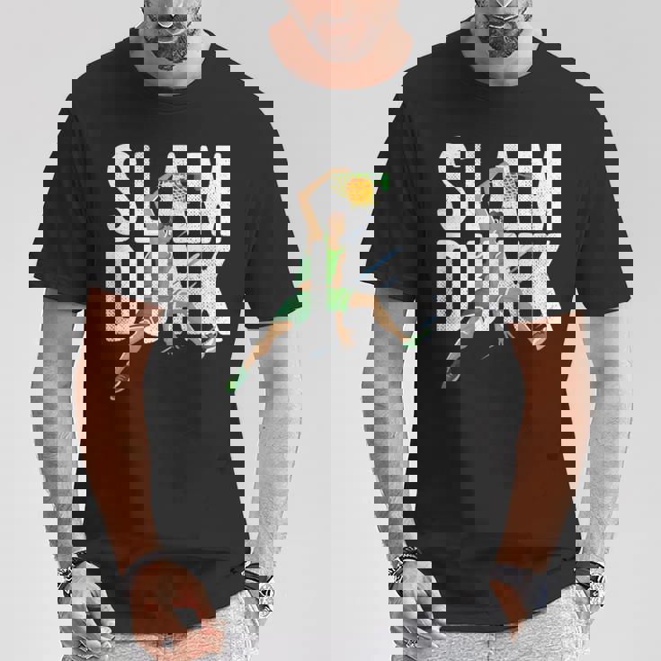 バスケットボール スラム ダンク チーム トレーニング ゲーム コーチ キッズ ギフト Tシャツ 面白い贈り物