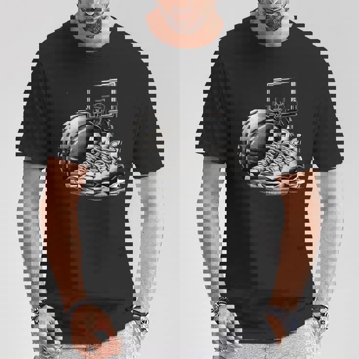 バスケットボール選手の夢 スニーカー ボール スラムダンク Tシャツ 面白い贈り物