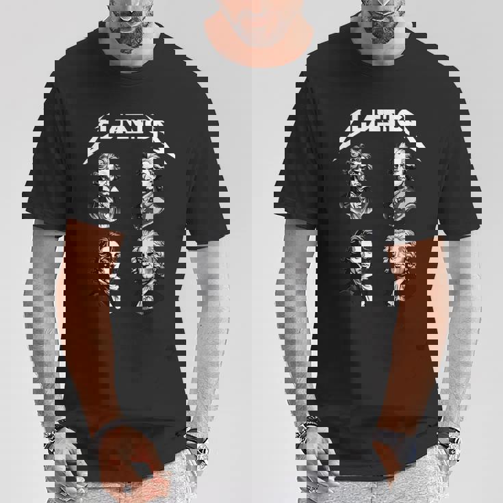 バッハ ベートーヴェン ショパン モーツァルト 面白い クラシック音楽 作曲家 Tシャツ 面白い贈り物