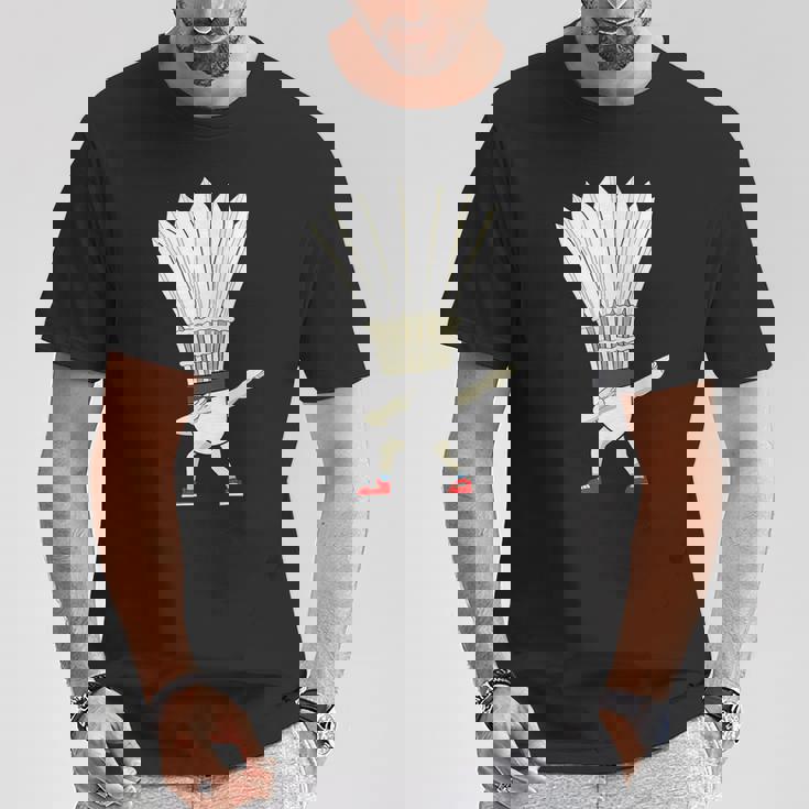 バドミントン ダビングシャトルコック バーディーボーイ バドミントン Tシャツ 面白い贈り物