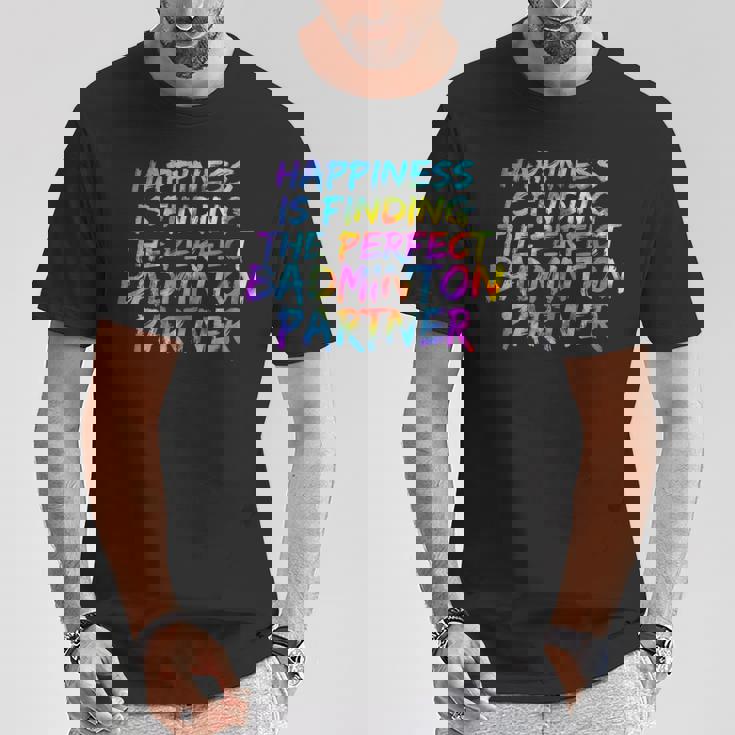 バドミントン ダブルスのパートナー選手 バドミントン チーム Tシャツ 面白い贈り物