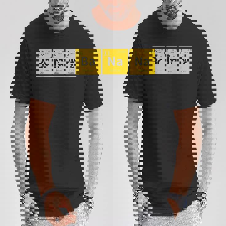 バナナおかしい化学元素周期表食品科学 Tシャツ 面白い贈り物