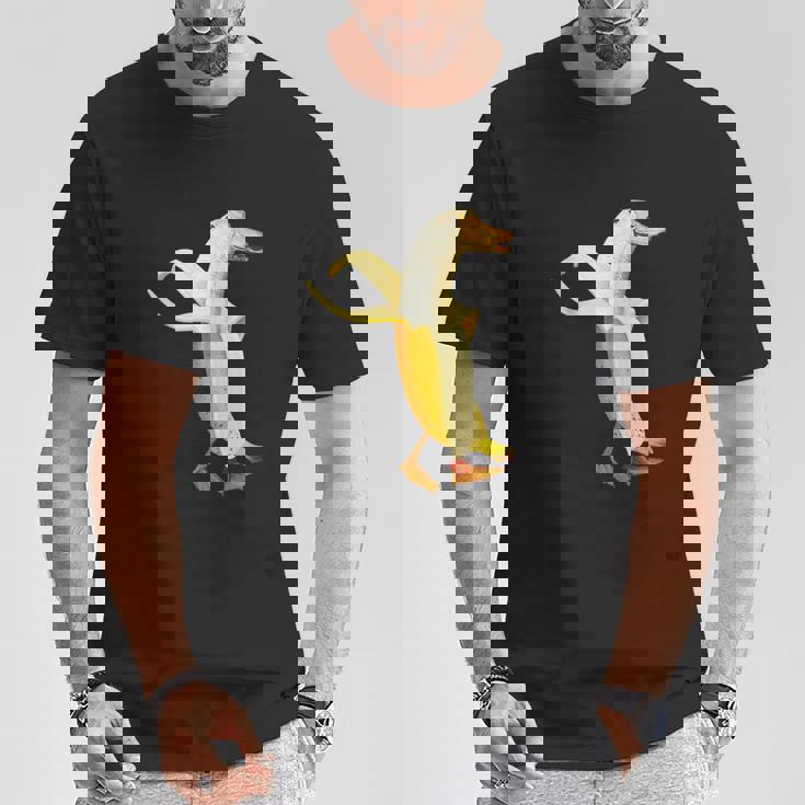 バナナアヒル。おかしいから人形の動物 Tシャツ 面白い贈り物