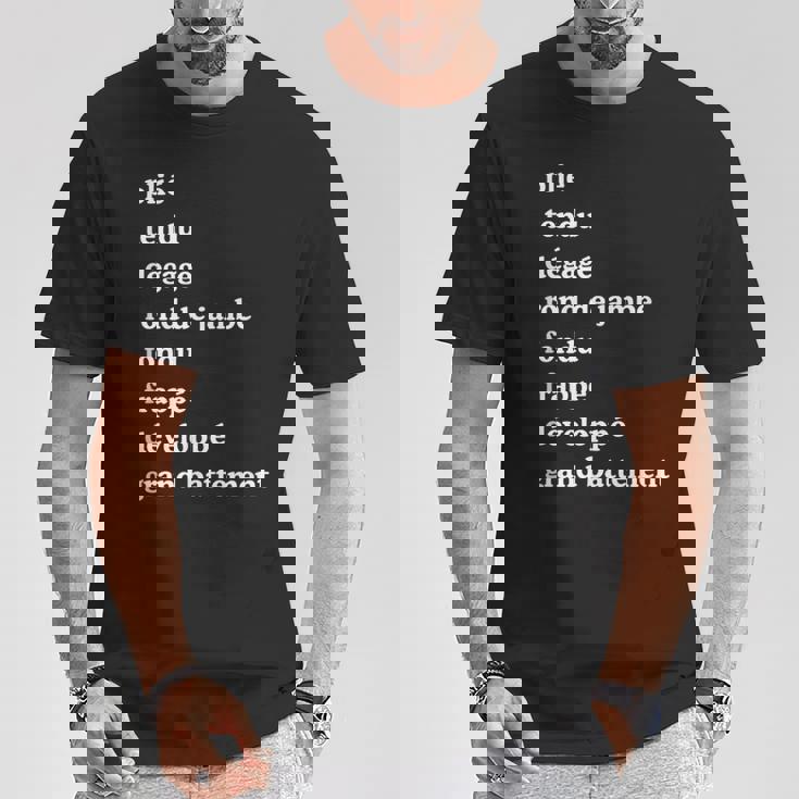 バレエダンサー用語 ダンス用語 Tシャツ 面白い贈り物