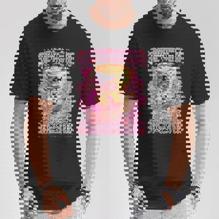 バレリーナ カプチーナ Ai ジェネラーレ イタリアンキャラクター ブレイン Tシャツ 面白い贈り物