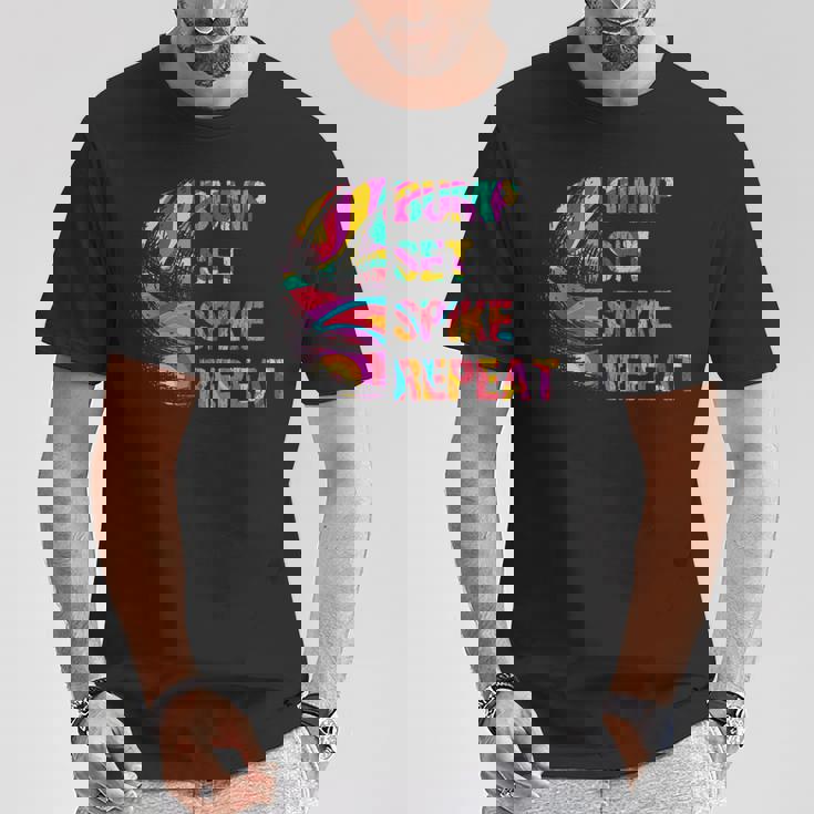 バレーボール バンプセット スパイク ラインマン ビーチ バレースポーツ アスリート Tシャツ 面白い贈り物