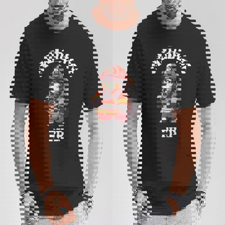 バーニーズマウンテンドッグ ファイヤーハウス パップ 面白い 消防士 Tシャツ 面白い贈り物