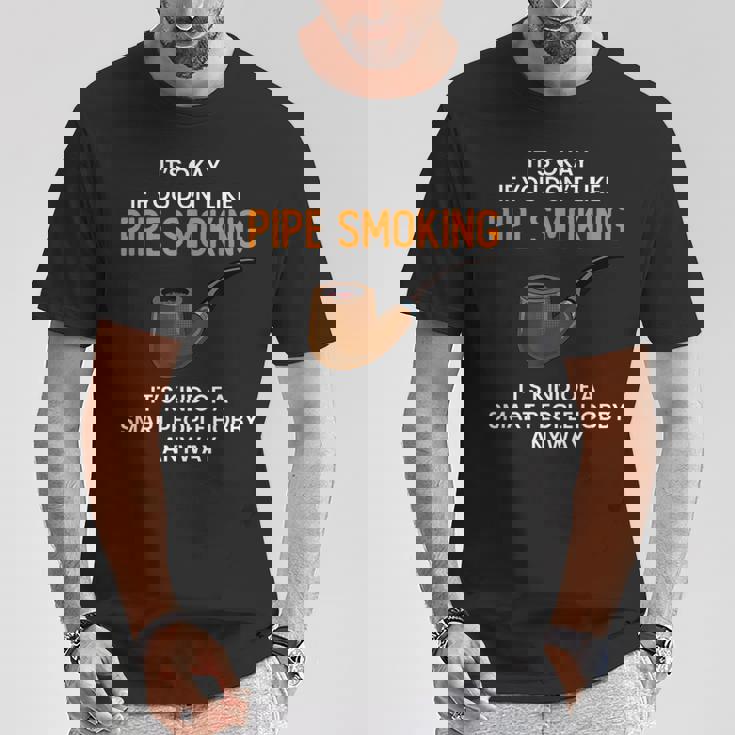 パイプスモーキング スマートピープル パイプスモーキング Tシャツ 面白い贈り物