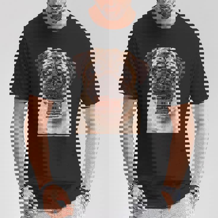 パグチョコレート Tシャツ 面白い贈り物