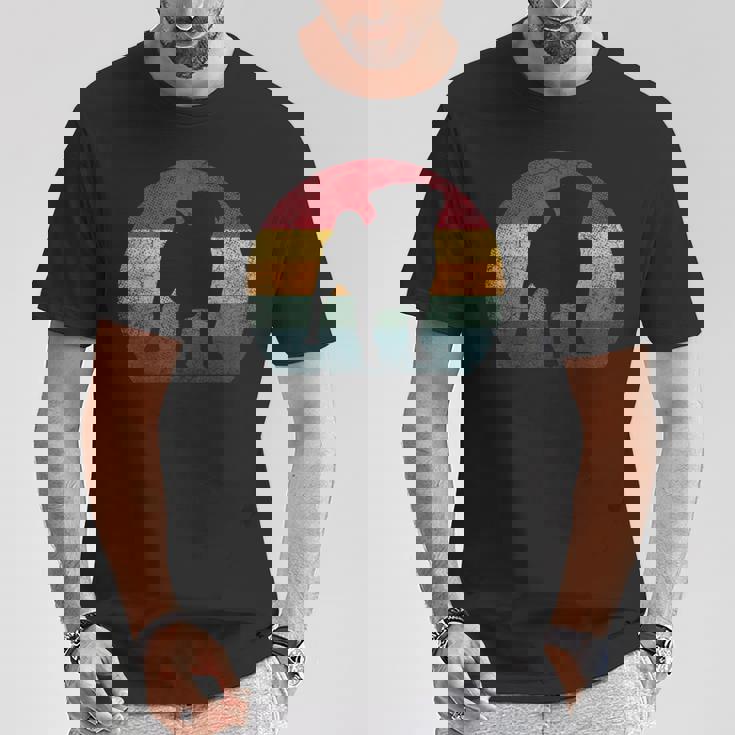 パグ犬 ヴィンテージ アンティーク調 レトロスタイル メンズ レディース ギフト Tシャツ 面白い贈り物