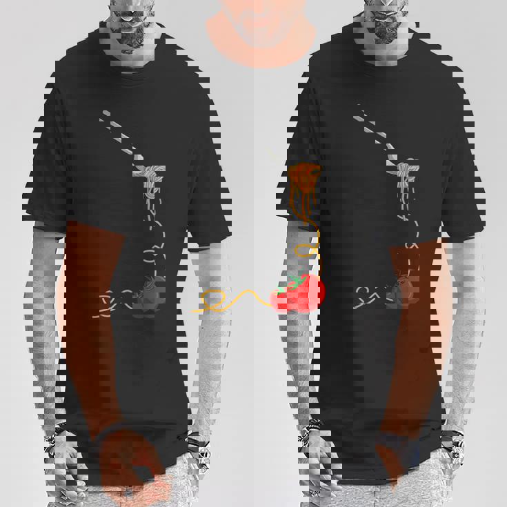 パスタスパゲッティトマトヌードル イタリアンフード Tシャツ 面白い贈り物