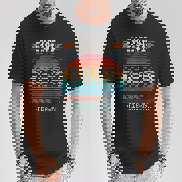 パパ 2025 出産報告 妊娠報告 父親になる人 Tシャツ 面白い贈り物