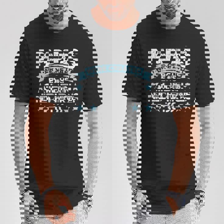 メンズ パパスは子供の家族のパパから Tシャツ 面白い贈り物