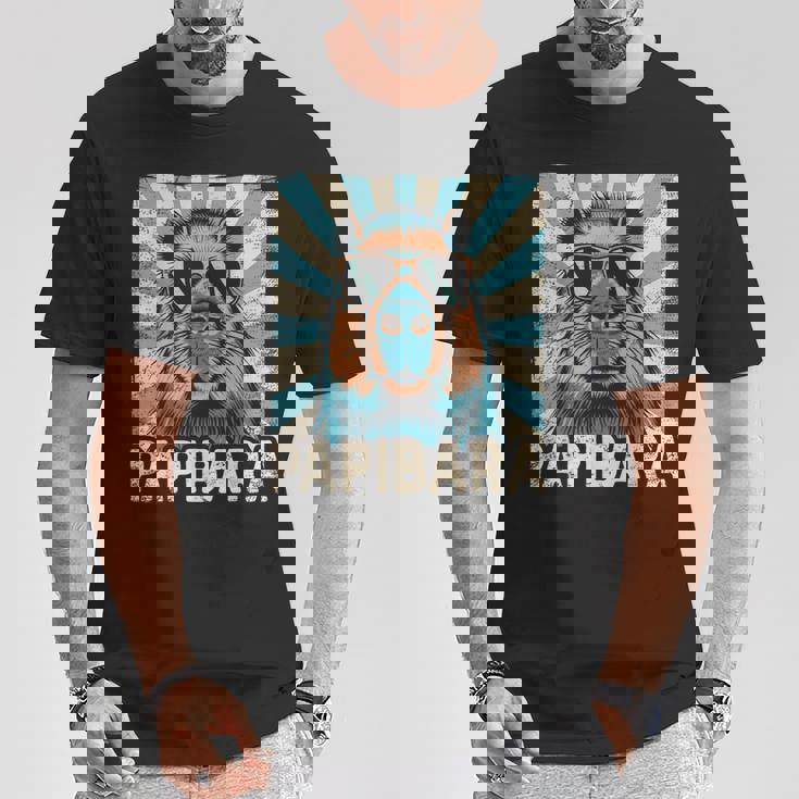 パピバラ おもしろカピバラ 最高のお父さん 父の日 カピバラ Tシャツ 面白い贈り物