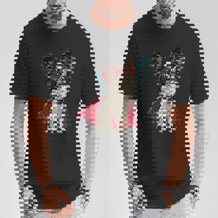 パピヨンドッグ-パピヨン Tシャツ 面白い贈り物