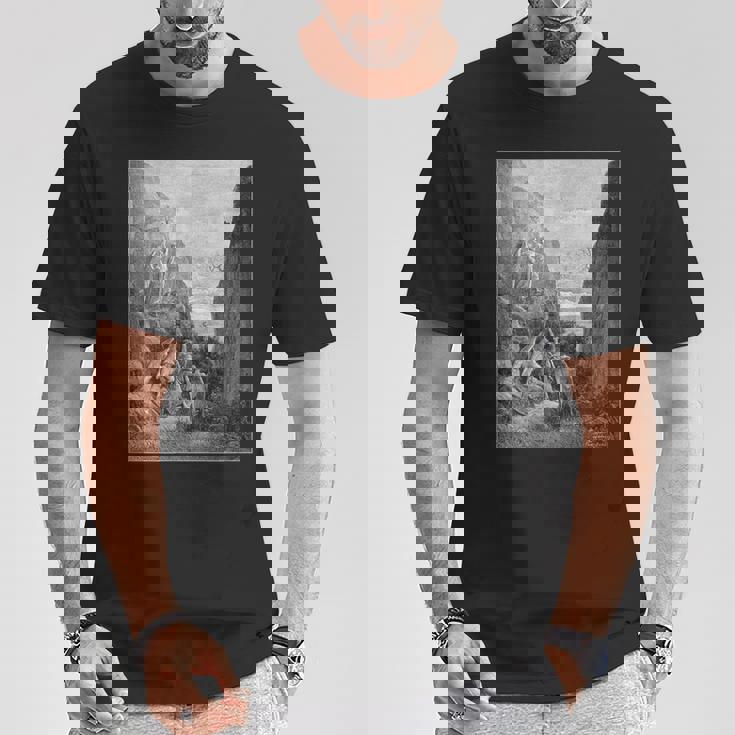 パラダイス・ロスト「So Promised He」ギュスターヴ・ドレ アート Tシャツ 面白い贈り物