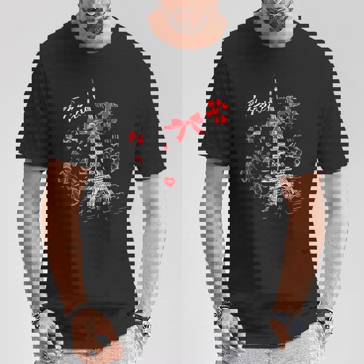 パリ I フランス 旅行 フランス エッフェル塔 フランス語 フランス語 Tシャツ 面白い贈り物