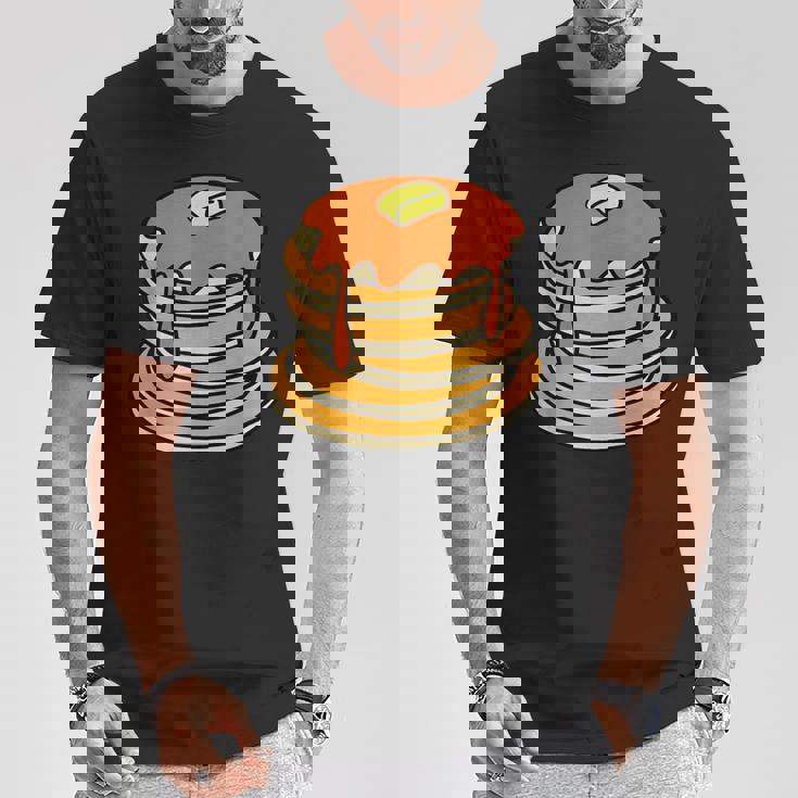 パンケーキとシロップ Tシャツ 面白い贈り物