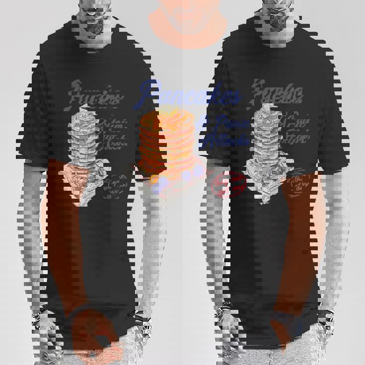 パンケーキとパニック発作 面白い メンタルヘルス 不安 Tシャツ 面白い贈り物