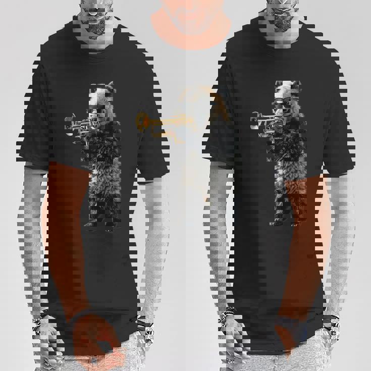 パンダトランペット Tシャツ 面白い贈り物