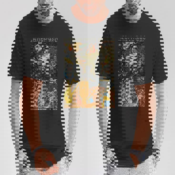 ヒエロニムスボッシュ快楽の園 Tシャツ 面白い贈り物