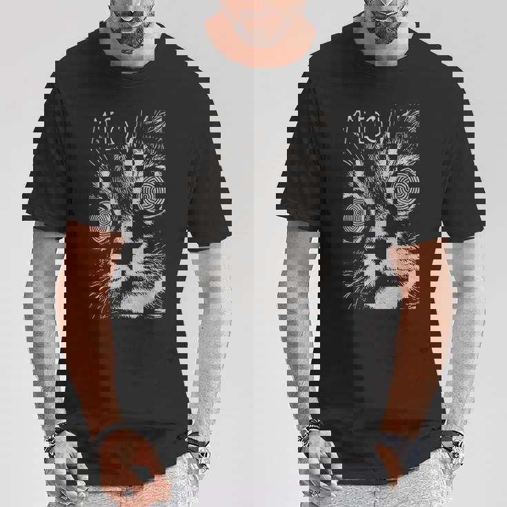 ヒップホップ Y2k Hip Hop Cat ヴィンテージ ヒップスター レトロ エッジの効いたストリートウェア 猫 Tシャツ 面白い贈り物