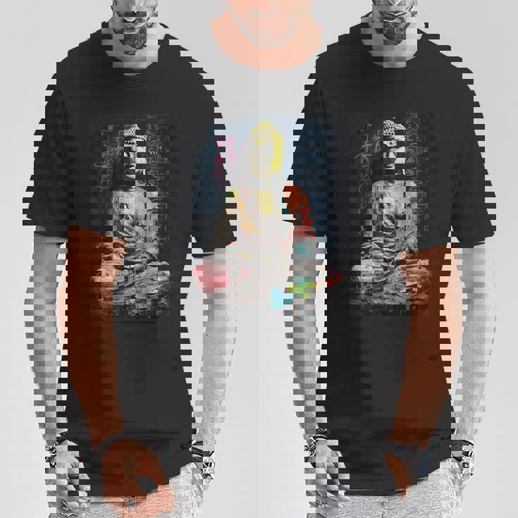 ヒップホップ Y2k Hip Hop ヴィンテージ レトロ ヒップスター エッジー ストリートウェア 仏陀 Tシャツ 面白い贈り物