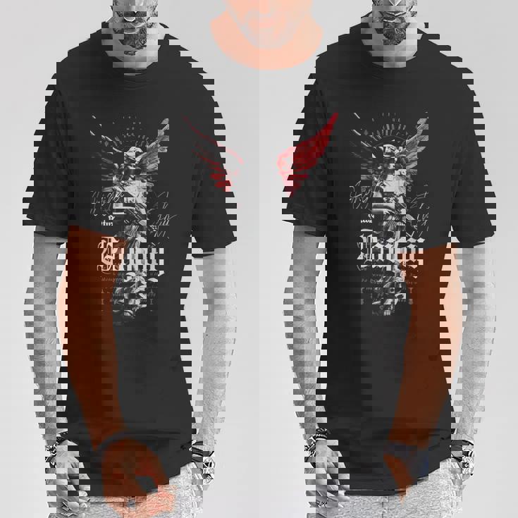 ヒップホップ Y2k ヴィンテージ ヒップスター エッジの効いたアーバン ストリートウェア エンジェル Tシャツ 面白い贈り物