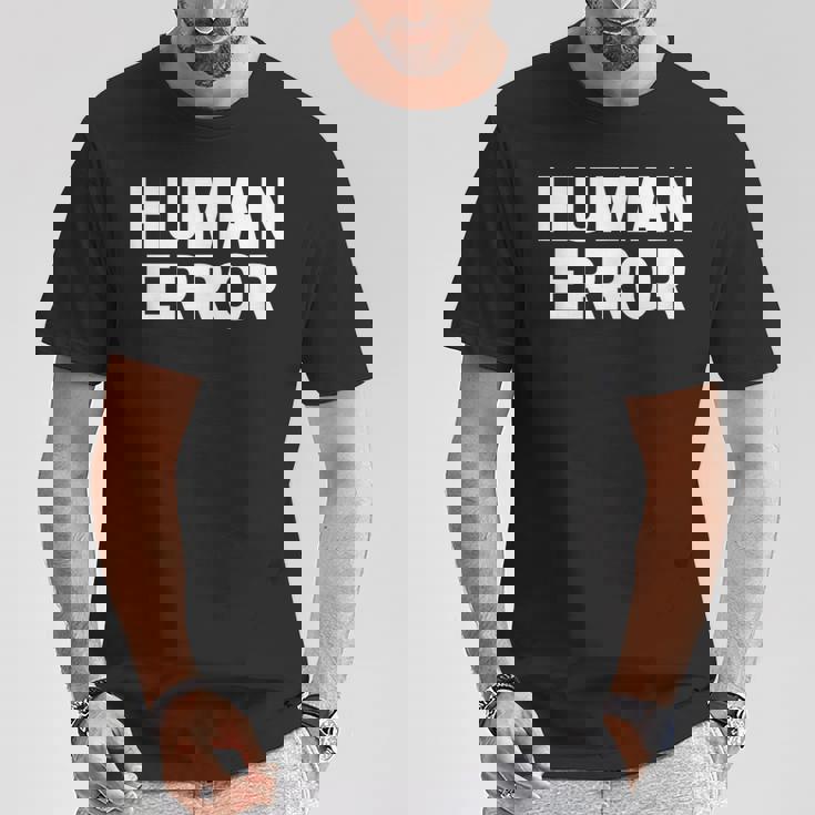 ヒューマンエラー Tシャツ 面白い贈り物