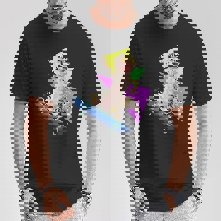 ヒョウモントカゲモドキ スケートボードのトカゲ Tシャツ 面白い贈り物