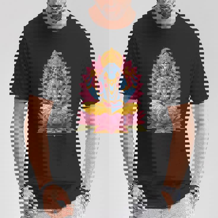 ヒンドゥー教の神ヴィシュヌ ヴィシュヌ ヒンドゥー教 守護の象徴 Tシャツ 面白い贈り物