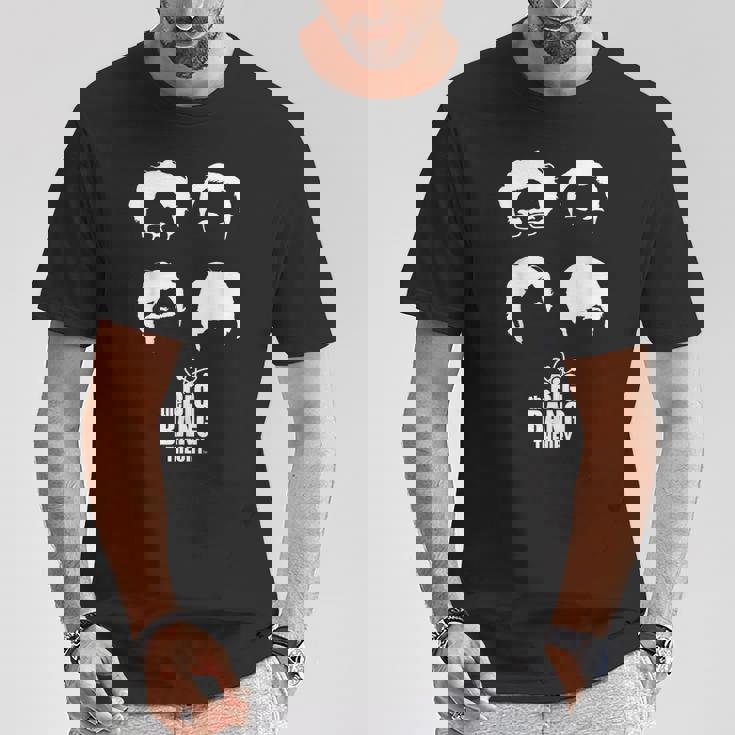 ビッグバン理論 ロゴ グループ ヘアショット Tシャツ 面白い贈り物