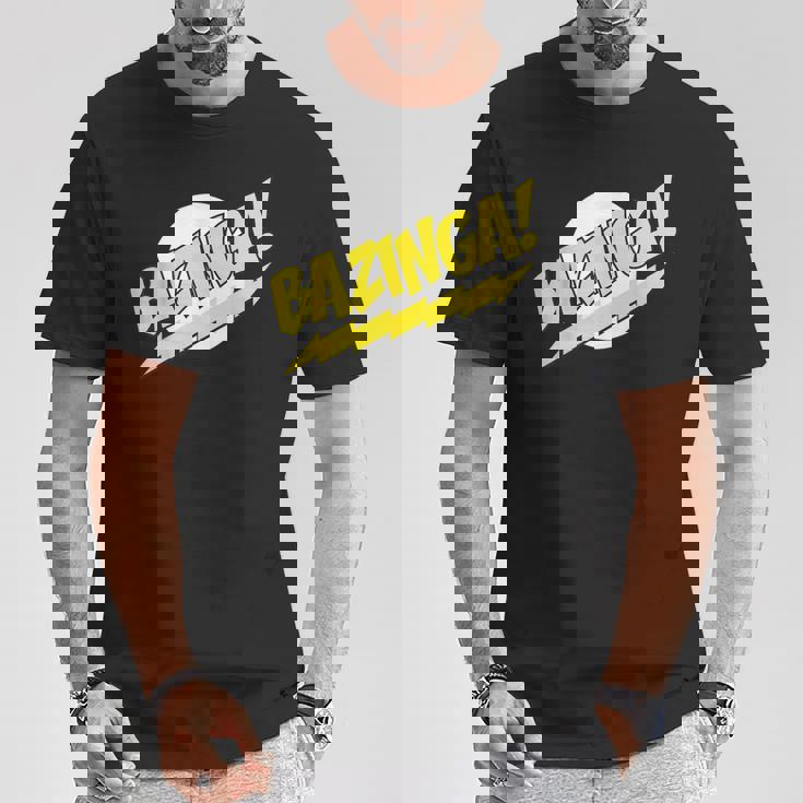 ビッグバン理論ロゴ Bazinga Tシャツ 面白い贈り物