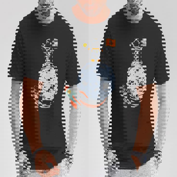 ビットコイン・ザ・ムーン・クリプト Tシャツ 面白い贈り物