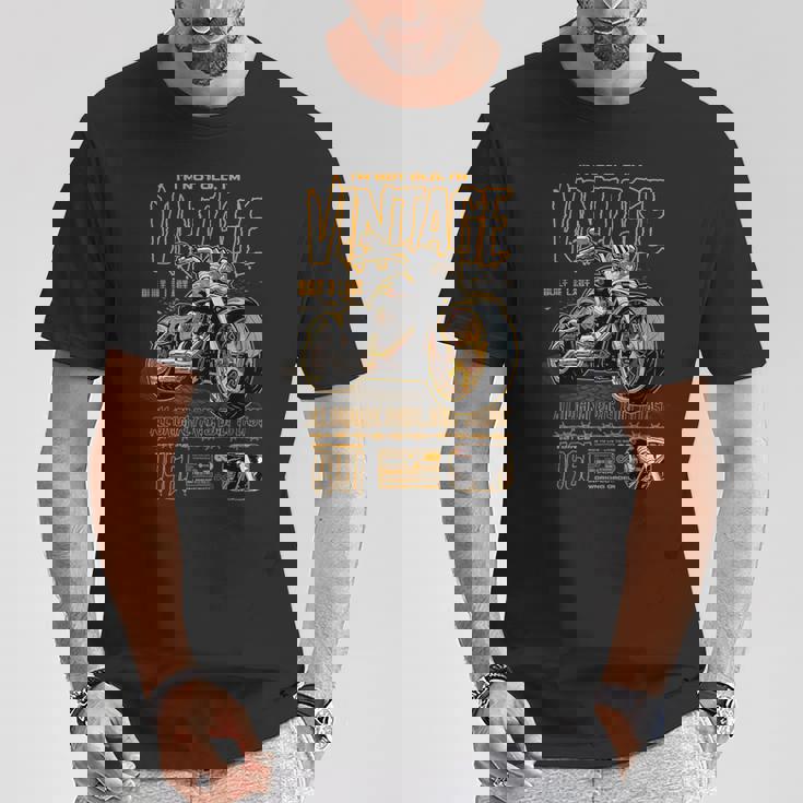 ビンテージ バイク バイカー バイクの誕生日 1961 年生まれ Tシャツ 面白い贈り物