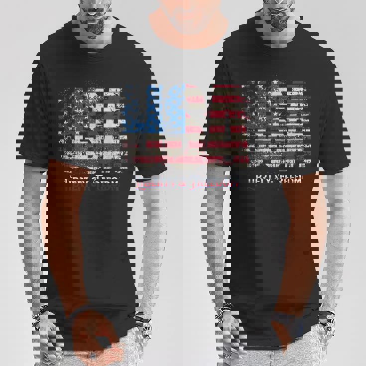 ビンテージ 愛国心あふれるアメリカ国旗 Usa メンズ レディース キッズ ギフト Tシャツ 面白い贈り物