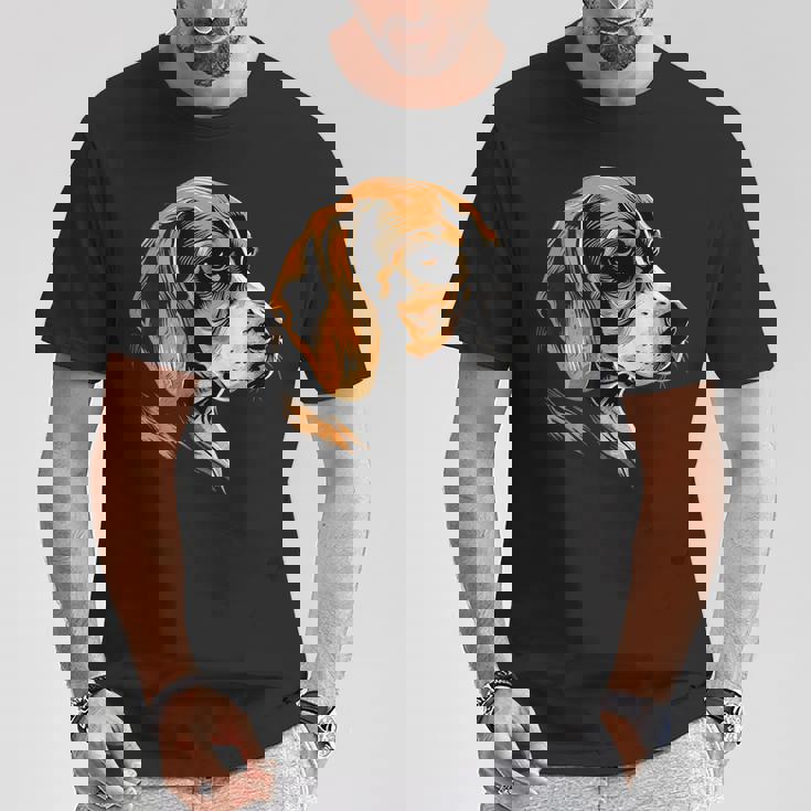 ビーグル子犬ビーグル狩猟犬かわいい犬イングリッシュビーグル Tシャツ 面白い贈り物