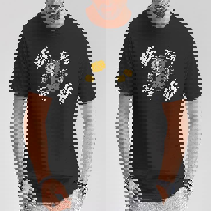 ビールシュナウザー犬 Tシャツ 面白い贈り物