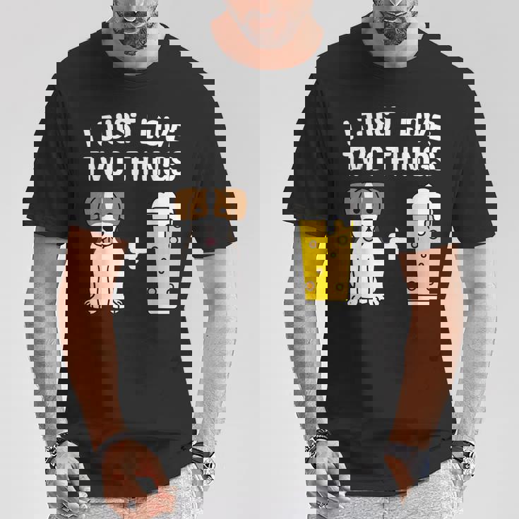 ビールジャック・ラッセル・テリア犬 Tシャツ 面白い贈り物