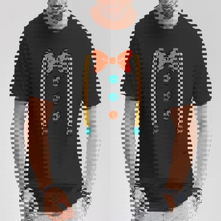 ピエロ 蝶ネクタイ サスペンダー コスチューム かわいい ハロウィン 男性 男の子 キッズ Tシャツ 面白い贈り物